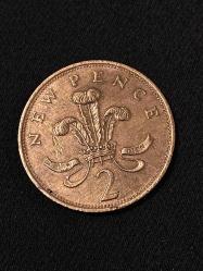 1979 ingiltere Elizabeth 2 new pence bronz madeni para ÇT