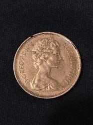 1975 ingiltere Elizabeth 2 new pence bronz madeni para Ç temiz