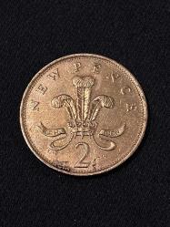 1975 ingiltere Elizabeth 2 new pence bronz madeni para Ç temiz