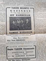 Cumhuriyet Gazetesi - 7 Ağustos 1948 - Usta Bu Hususta Yazan Nadir Nadi Köşe Yazısı - Batılı Delegeler Molotovla Dün Tekrar Görüştüler - Ara Seçimleri İçin Yapılan Hazırlıklar - Grekoromende 2 Dünya Şampiyonluğu Kazandık - Yugoslavya Türkiye Milli Maçında Sağ Hafımız Naci Yugoslavya Akınını Durduruyor Fotoğraf - Bayram Neşeli Geçiyor Fotoğraf - Türkiye'de Kurulacak 1000 Hastane İle Banka Binaları Ve Evlerin Planları Tamamlanıyor - Demokrat Parti Genel Başkanı Celal Bayar Nuri Demirağ İle Görüştü - Grekoromende Şampiyon Olan İki Güreşçimiz Mersinli Ahmed Ve Mehmet Oktav Fotoğraf - Taksim Belediye Gazinosunda Zıt Kardeşler - Olimpiyatlarda Felek Yazan Burhan Felek - Alev Gibi Yazan James Hilton Yazı Dizisi - 1948 1949 Yunus Nadi Mükafatı Atatürk'e Ait Bir Hatıra - Dar Yol Yazan Peride Celal Yazı Dizisi - Limanımıza Gelen Giden Vapurlar - Cumhuriyet Olimpiyat Resimleri - Amerikalı Gülleci Thompson Fotoğraf - Modern Pentatlon Galibi İsveçli Yüzbaşı Grut Fotoğraf - Müzeyyen Senar Işıl