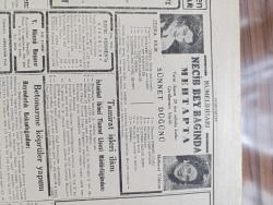 Cumhuriyet Gazetesi - 13 Ağustos 1948 - Yeni Bakan Yeni Politika Hastalığı Yazan Abidin Daver Köşe Yazısı - Tuna Konferansında Dünkü Şiddetli Tartışmalar - Moskova'da 6. Toplantı Dahi Netice Vermedi - Kazık Palas'ın Yerine Süratle Küçük Bir Tamir Atölyesi Kuruluyor - Londra Olimpiyatlarında 4 Altın Madalya Alarak Hiçbir Sporcuya Nasip Olmayan Bu Muvaffakiyeti Kazanan Kadın Atlet B. Koen Fotoğraf - Şampiyon Güreşçilere Birer Ev - Buğday Ekmeği İşi Nihayet Halledildi - Olimpiyatlarda Felek Yazan Burhan Felek - İstiklal Caddesi Genişletiliyor - Stalin Hakkımızda Ne Düşünüyor - Dar Yol Yazan Peride Celal Yazı Dizisi - Güreşçi Şükrü Bülent Ve Ali Özdemir Yugoslavların Kendilerine Faşist Türkler Dediklerini Söyledi - Küçük Hikaye Çan Sesi Çeviren Hatice Vildan - Zehra Bilir Ve Mefharet Yıldırım Rumelihisarı Necip Bey Bağında Mehtapta - Mohawk Lastik - Frigidaire Buzdolabı - Bugünkü Radyo Programı - Perihan Altındağ Sözeri Yarın Akşam Büyükdere Beyazparkta