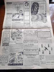 Cumhuriyet Gazetesi - 16 Ağustos 1948 - Deniz Ulaştırma İşlerimizin Islahı Yazan Abidin Daver Köşe Yazısı - Rusya Doğu Avrupa'da Tekrar Harekete Geçiyor - Pragda Kadınların Komünizm Aleyhinde Yaptıkları Nümayiş Fotoğraf - Moskova'da Bugün Yeni Bir Toplantı Daha Yapılıyor - Olimpiyatları 1,5 Milyon Kişi Seyretti - Yabancı Takımlar İngiltere'de 300 Ton Yiyecek Bıraktılar - Millet Partisi Fahri Başkanı Mareşal Fevzi Çakmak Demokrat Partiyi Muvazaa İle İtham Ediyor - Türk Armatörlere Verilecek Haklar - Demokrat Partililerin Yeni Mitingi - Röntgen Filmi Bollaşıyor - Müstakil Hindistan Ve Pakistan Devletleri Yazan Ömer Rıza Doğrul - Dar Yol Yazan Peride Celal Yazı Dizisi - 13 Sene Sonra Yazan Burhan Felek Köşe Yazısı - 1948 1949 Yunus Nadi Mükafatı Atatürk'e Ait Bir Hatıra - Perihan Altındağ Sözeri Müzeyyen Senar Işıl Ve Zehra Bilir Yenikapı M. Çakır Gazinosunda - Tarihten Meraklı Sahifeler Yazan Hamdi Varoğlu - Bugünkü Radyo Programı - Bulmaca - Çapamarka - U. S. Royal Traktör Lastiği