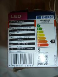 OSRAM LED AMPÜL LED VALUE PAR 16 50 G10 DUYLU 4.5 WATT(50WATT)350LM SARI IŞIK 20 ADET