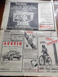 Cumhuriyet Gazetesi - 15 Mayıs 1949 - Başbakan'ın Hasbihali Yazan Abidin Daver Köşe Yazısı - Cihat Arman'ın Türk Mısır Maçında Güzel Bir Kurtarışı Fotoğraf - Milli Takımımız Bugün 2. Maçını Yapıyor - İngiliz Fransız Ve Amerikan Temsilcileri Almanya Meselesini Görüşmek Üzere Toplandılar - Celal Bayar'ın Kayseri'de Dün Söylediği Mühim Nutuk - Sadık Aldoğan - Başbakan Şemsettin Günaltay Bursa'ya Gidiyor - Silahtarağa Elektrik Fabrikasında Yeni Elektrik Tesisleri Dün İşletmeye Açıldı Kurdelayı Başbakan Şemsettin Günaltay Kesti Fotoğraf - Sınır Toprağı Dün İstanbul'a Getirildi - Haftanın Şakaları Yazan Burhan Felek Köşe Yazısı - Hunsa Yazan Falih Rıfkı Atay - Vatan Ve Aşk Yazan Graham Greene Yazı Dizisi - Ankara'da Muhsin Ertuğrul Jübilesi - Küçük Hikaye Çingil Gözlü Yazan Halikarnas Balıkçısı - Büyük Sanatkar Zati Sungur Taksim Maksimde - Dünya'da Neler Oluyor - Bayer Aspirin - Crosley Buzdolabı - Viz Zan De Rujları - Skoda Otomobil - Çepel Bisikletleri - Austin Kamyonları -  Radyo Program