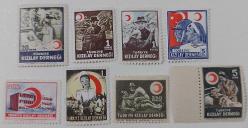 1946 TÜRKİYE KIZILAY DERNEĞİ PULLARI(KIZILAYIN BAŞARILARI) MNH 1BB2CC1 ÇOK NADİR KATALOK DEĞERİ;4.000.00TL