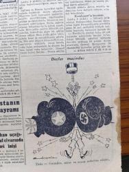 Cumhuriyet Gazetesi - 9 Haziran 1944 - Parmakla Sayabiliriz Yazan Nadir Nadi Köşe Yazısı - Muharebe Gittikçe Şiddetleniyor - Bütün Cephede Alman İhtiyatları Harbe Girdiler - Berline Göre Vahşet Derecesine Varan Savaşlar Oluyor - Müttefiklerin Hedefi Cherbourg Yarımadasını Ele Geçirmek - Alman Başkumandanı Mağlup Olmamıza İmkan Yok Diyor - Afganistan'ın Milli Bayramı - Bu Hafta Ankara'da Yapılacak At Yarışları - Açığa Çıkarılan Yeni Bir Yolsuzluk - Yafet Ecza Deposu Hakkında Yapılan Tahkikat - Burhanettin Ve Seniye Tepsi Skeçleri Maksimde - Pendik Madalya Bahçesi Açılmıştır - Askeri Vaziyet Yazan Emekli General H. Emir Erkilet Yazı Dizisi - Sokaktan Gelen Kadın Yazan Esat Mahmut Karakurt Yazı Dizisi -  Siyah Elmas Yazan Burhan Felek Köşe Yazısı - Savaş Haritası - Bugünkü Radyo Programı - Bulmaca - Borsa - Sadi Tek Tiyatrosu - Mualla Gökçay Ve Arkadaşları Büyükdere Beyazparkta - Büyükada Splendit Palas Oteli Açılıyor