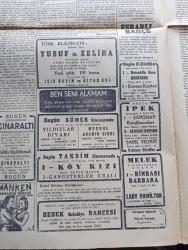 Cumhuriyet Gazetesi - 10 Haziran 1944 - Sualler İhtimaller ve Neticeleri Yazan Nadir Nadi Köşe Yazısı - Müttefikler Köprübaşlarında Dün Üçüncü Taarruzlarına Başladılar - Bayeux İle Caen Arasında Düne Kadar 12 Şehir Ve Kasaba Düştü - Şimali Fransa'da Amerikalılar Tarafından Kurulan Bir Köprübaşının Umumî Manzarası - Barem Kanunu - Mahsulden Alınacak Vergi - Cemal Nadir Karikatür - Bayan Mevhibe İnönü - Gizli Fransız Ordusu Harekete Geçti Mi - General De Gaulle Amerika'ya Gidiyor - Askeri Vaziyet Yazan Emekli General H. Emir Erkilet Yazı Dizisi - Ali İhsan Sabis Davası - 1 Temmuzdan İtibaren Halka Kömür Verilecek - Beşiktaşlı Merhum Şeref İçin Anma - Nasreddin Hoca Buharada Bugün Elhamra - Binbaşı Barbara Melek Sinemasında - Hava Üstünlüğü Yazan Ömer Rıza Doğrul Köşe Yazısı - Neden Sinirlenirim Yazan Burhan Felek Köşe Yazısı - Japon Başvekili Hideki Tojo'nun Hitler'e Telgrafı - Mualla Gökçay Ve Hamiyet Yüceses Sarayburnu Park Gazinosunda - Belvü Fenerbahçe Açıktır -Bugünkü Radyo Programı