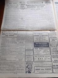 Cumhuriyet Gazetesi - 10 Haziran 1944 - Sualler İhtimaller ve Neticeleri Yazan Nadir Nadi Köşe Yazısı - Müttefikler Köprübaşlarında Dün Üçüncü Taarruzlarına Başladılar - Bayeux İle Caen Arasında Düne Kadar 12 Şehir Ve Kasaba Düştü - Şimali Fransa'da Amerikalılar Tarafından Kurulan Bir Köprübaşının Umumî Manzarası - Barem Kanunu - Mahsulden Alınacak Vergi - Cemal Nadir Karikatür - Bayan Mevhibe İnönü - Gizli Fransız Ordusu Harekete Geçti Mi - General De Gaulle Amerika'ya Gidiyor - Askeri Vaziyet Yazan Emekli General H. Emir Erkilet Yazı Dizisi - Ali İhsan Sabis Davası - 1 Temmuzdan İtibaren Halka Kömür Verilecek - Beşiktaşlı Merhum Şeref İçin Anma - Nasreddin Hoca Buharada Bugün Elhamra - Binbaşı Barbara Melek Sinemasında - Hava Üstünlüğü Yazan Ömer Rıza Doğrul Köşe Yazısı - Neden Sinirlenirim Yazan Burhan Felek Köşe Yazısı - Japon Başvekili Hideki Tojo'nun Hitler'e Telgrafı - Mualla Gökçay Ve Hamiyet Yüceses Sarayburnu Park Gazinosunda - Belvü Fenerbahçe Açıktır -Bugünkü Radyo Programı