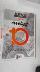İSEM YAYINCILIK / KPSS - EVVELİYAT  10 dijital çözümlü deneme