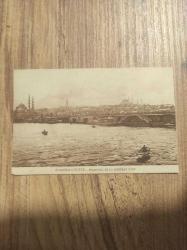 Şehir Tarihi, Cosntantinople, Karaköy'den Galata Köprüsü, Yeni cami ve Fatih Cami Görünüş, 1910'lar