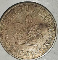 ALMANYA 1991 J   10 PFENNIG
