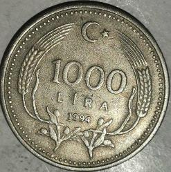 TÜRKİYE 1994  1000 LİRA