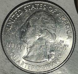 AMERİKA 2017 D     25 CENT ÇEYREK DOLAR  HATIRA  OZARK RIVERWAYS