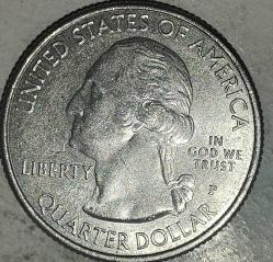 AMERİKA 2015 P    25 CENT ÇEYREK DOLAR  HATIRA  BLUE RIDGE PARKWAY