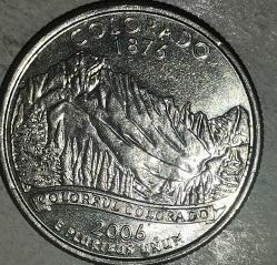 AMERİKA 2006  D   25 CENT ÇEYREK DOLAR  HATIRA  COLORADO