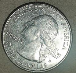 AMERİKA 2015 D    25 CENT ÇEYREK DOLAR  HATIRA  BLUE RIDGE PARKWAY