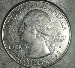 AMERİKA 2015  D      25 CENT ÇEYREK DOLAR  BLUE RIDGE PARKWAY