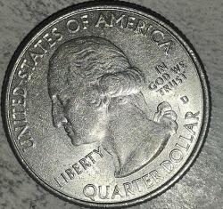 AMERİKA 2017 D      25 CENT ÇEYREK DOLAR  OZARK RIVERWAYS