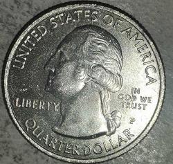 AMERİKA 2017 P     25 CENT ÇEYREK DOLAR   OZARK RIVERWAYS