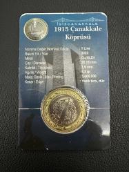 1915 Çanakkale Köprüsü 1 Lira 2022, Özel Karton Kapamasında Çil