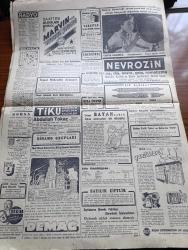 Cumhuriyet Gazetesi - 8 Mart 1944 - Ankara'da Bahar Yazan Nadir Nadi Köşe Yazısı - Parti Grubunun Beklenen İçtimai - Hariciye Vekili Numan Menemencioğlu İzahat Verdi - Türk Musikisi Üzerinde Mühim Bir Keşif - Profesör Salih Murad Uzdilek - Türkiye ve İngiltere İngiliz Basınının Lisanı Bariz Şekilde Yumuşamaya Başladı - Toprak Kanunu - Başvekil Şükrü Saracoğlu Gazeteciler İle Görüştü - Rıza Tevfik'in Açtığı Dava - Finlandiya Sovyet Rusya'ya Mukabil Teklifler Yapmış - Askeri Vaziyet Yazan Emekli General H. Emir Erkilet Yazı Dizisi - Marion'nun Kalbi Yazan Vicky Baum Yazı Dizisi - Amerikalı Sanatkarlar Geldi - Ayarsızlar Oyunu Şehir Tiyatrosu Komedi Kısmında Bu Akşam Başlıyor - Küçük Hikaye Bir Tecrübe Çeviren Hamdi Varoğlu - Amcabeye Göre Çizen Cemal Nadir - Çıplak Aşıklar Milli Ve Alemdar Sinemalarında - Celladın Baltası Altında Şehzadebaşı Turan Sinemasında - Bugünkü Radyo Programı - Ses Tiyatrosu Temsilleri - Nevrozin - Bulmaca - Tiku Meşhur Dolma Kalemleri