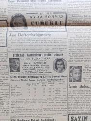 Cumhuriyet Gazetesi - 16 Haziran 1946 - Türk Denizciliğine Müjde Yazan Abidin Daver Köşe - Demokrat Parti'nin Bugünkü Toplantısı - Demokrat Parti Lideri Celal Bayar - İstanbul Üniversitesinde Bir Tören Yapıldı - Rektör Profesör Tevfik Sağlam Nutuk Söylüyor Fotoğraf - Polonya Ordusu Dün Yemin Etti - Çalışma Bakanı Sadi Irmak Bir Yılda Yapılanları Anlatıyor - Galatasaray Yunanlılarla Berabere Kaldılar Fotoğraf - Harbiye Futbol Takımı Mısırı Yendi - Doğuyu Tanıyalım Yazan İsmail Habib Sevük - Haftanın Şakaları Yazan Burhan Felek Köşe Yazısı - Toprak Kanununun Yıldönümü Kutlanıyor - Muvafakat Muhalefet Ve Vatan Hainliği Yazan Hüseyin Erdoğan - Amcabey Ve Mide Çizen Cemal Nadir - Sonsuz Panayır Yazan Halide Edip Adıvar Yazı Dizisi - Bursa Askeri Lisesi'nin Bahar Bayramı - Çapamarka - Eşsiz Sanatkar Suzan Yakar Ve İsmail Dümbüllü Beşiktaş Bahçesinde - Yunanlı Basketbolcular Galatasaray'ı Yendiler - Milli Şef İsmet İnönü'nün Misafir Sporculara İltifatı - Eti Tiyatrosu - Müzeyyen Senar Işıl