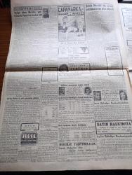 Cumhuriyet Gazetesi - 16 Haziran 1946 - Türk Denizciliğine Müjde Yazan Abidin Daver Köşe - Demokrat Parti'nin Bugünkü Toplantısı - Demokrat Parti Lideri Celal Bayar - İstanbul Üniversitesinde Bir Tören Yapıldı - Rektör Profesör Tevfik Sağlam Nutuk Söylüyor Fotoğraf - Polonya Ordusu Dün Yemin Etti - Çalışma Bakanı Sadi Irmak Bir Yılda Yapılanları Anlatıyor - Galatasaray Yunanlılarla Berabere Kaldılar Fotoğraf - Harbiye Futbol Takımı Mısırı Yendi - Doğuyu Tanıyalım Yazan İsmail Habib Sevük - Haftanın Şakaları Yazan Burhan Felek Köşe Yazısı - Toprak Kanununun Yıldönümü Kutlanıyor - Muvafakat Muhalefet Ve Vatan Hainliği Yazan Hüseyin Erdoğan - Amcabey Ve Mide Çizen Cemal Nadir - Sonsuz Panayır Yazan Halide Edip Adıvar Yazı Dizisi - Bursa Askeri Lisesi'nin Bahar Bayramı - Çapamarka - Eşsiz Sanatkar Suzan Yakar Ve İsmail Dümbüllü Beşiktaş Bahçesinde - Yunanlı Basketbolcular Galatasaray'ı Yendiler - Milli Şef İsmet İnönü'nün Misafir Sporculara İltifatı - Eti Tiyatrosu - Müzeyyen Senar Işıl