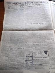 Cumhuriyet Gazetesi - 18 Haziran 1946 - Demokrat Parti'nin Seçimlere İştirak Kararı Yazanlar Abidin Daver Köşe - Partilerde Seçim Faaliyeti Hızlandı - Milli Kalkınma Partisinin Kararı - Halk Partisi Adına Yapılan Bir Açıklama - Falih Rıfkı Atay - Şinasinin Büstü Dün Açıldı - Kılıç Ali Halk Partisinden İstifa Etti - Ankara Cinayeti - Varto Deprem Bölgesinde Acıklı Sahneler - İçtimai Bahisler Yazan Şükrü Kaya - Türk Tipi Amerikan Tütünü - Ekmek Bugünden İtibaren 27 Kuruşa Satılacak - Galatasaray Kulübünün Denizcilik Şubesi Açıldı - İstanbul'da İlk Defa Gangsterler Şirketi Alkazar Sinemasında - Amcabey Ve Toprak Bayramı Çizen Cemal Nadir - Von Papen'in Muhakemesi - Güven Sigorta - Elazığ Van Demiryolu - Bugünkü Radyo Programı - Bulmaca - Borsa