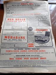 Cumhuriyet Gazetesi - 1 Temmuz 1955 - Kıbrıs Meselesi Köşe Yazısı - İngiltere Bizi Ve Yunanistan'ı Bir Konferans Akdetmeye Çağırdı - Sadık Aldoğan Dün Tekrar Tevkif Edildi - İzmir'de Domates 25 Kuruşa Kadar Düştü - İsveç Firması Sıgfr Stenberg Türkiye'de Fabrikalar Kurmak İstiyor - Taksim Belediye Gazinosu Bir Hafta Kapatılacak - Aşılmayan Duvar Yazan Berin Büktaş Yazı Dizisi - Türkiye Çocukları Ve UNICEF'in Acı Raporu Yazan Osman K. Akol - İstiklâl Mahkemeleri Hakkında Yazan Burhan Felek Köşe Yazısı - Kıbrıs İçin Konferans Yazan Ömer Sami Coşar - Resimli Romanımız Bir Doktorun Macerası Yazan Soubiran - Resimli Romanımız Gizli Define Yazan George Simenon - Esrarlı Meşhur Davalar Yazan Tevfik Sadullah - Güreş Kampı Yarın Açılıyor - Amerikalı Yüzücüler İstanbul'da - Milli Futbol Takımımız Döndü - Muhammed - Championship Amerikan Deniz Motorları