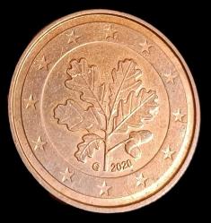 Almanya 2020 G 5 Euro Cent