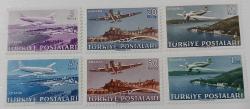 1949 UÇAK PULLARI TAM SERİSİ ORİJİNAL MNH Ğ2YYY1 2024 KATALOK DEĞERİ;625.00TL NADİR