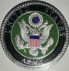 AMERİKAN ASKERİ SLAHLI KUVVETLERİ MİNELİ ÇİL  KORUMA KAPSÜLÜNDE  24,2  GRAM  40 MM MADALYON