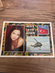 Ebru gündeş Asker 550 gün  Kartpostalı 17x12 cm   ebatında