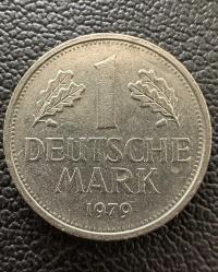 Almanya 1 Mark, 1979 Darphane işareti 