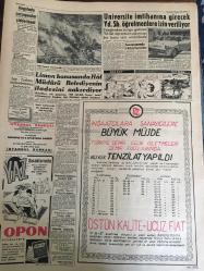 YENİ SABAH GAZETESİ 10 HAZİRAN 1961 YIL :24 SAYI :7987---Madanoğlu ,MBK dan ve Ordudan istifa etti --Çalışma Bakanı C.Talas işsizlik bir vaka dedi ---Gülek in CHP den ihracı şimdilik mahzurlu imiş ---1965 den sonra petrol  ithal edilmeyecek ---İki sabotaj sanığı dün tahliye edildi --Siirt te CHP liler YTP liler ile meydan kavgası yaptı ---Karayollarına ibret :Siyavuşgil --Radyo Programları ---Angolada çarpışmalar  şiddetlendi ---Üniversite imtihanına girecek Yd.Sb. öğretmenlere  izin veriliyor ---Limon konusunda  Hal Müdürü Belediyenin ifadesini nakzediyor---Sinema :Bounty gemisinde isyan ,Bedavacılar Kralı , İki Karpuz Bir Koltukta ---Kampa gece yarısı gelen Metin e bir ihtar verildi --İstişare heyeti profesyonellik talimatnamesini kabul etmedi --Beşiktaş transfere 300 bin lira ayırdı --Berksoy ,Emre yi tenkid ediyor --Rusya boksta Avrupa Şampiyonu oluyor --C.Madanoğlu MBK dan izinli O.Köksal da istifa etti ---CHP diğer partilerin hücumuna cevap verdi --
