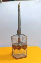 P89----EL YAPIMI DEKORLU ANTİKA CAM GÜLABDAN