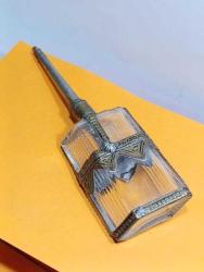 P89----EL YAPIMI DEKORLU ANTİKA CAM GÜLABDAN