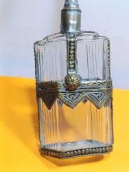 P89----EL YAPIMI DEKORLU ANTİKA CAM GÜLABDAN