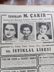 Cumhuriyet Gazetesi - 20 Eylül 1948 - Hayat Böyle Ucuzlar Mı Köşe Yazısı - Birleşmiş Milletler Kurulunun Toplantısı - Birleşmiş Milletler Kurulunun Toplanacağı Chaillot Sarayı Fotoğraf - İsmet İnönü Dün Ankara'ya Döndü Fotoğraf - Şehrimizde Hür Bulgarların Toplantıları - Waker Takımı Beşiktaş'ı 4 3 Yendi Maçtan Fotoğraf - Fenerbahçe Apollob Takımını 1 O Yendi - Celal Bayar Şeker Fiyatlarının Arttırılmasını Yersiz Buluyor - Şehirlerarası Telefon Santralları Arttırılıyor - Rüyalar Senfonisi Yarın Akşam Sümer Sinemasında - Halkevlerinde Siyasi Konferanslar - Mareşal Montgomery Emekliye Ayrılıyor - Dar Yol Yazan Peride Celal Yazı Dizisi - Ruslar Kore'yi Boşaltıyormuş - Şeker Bahsi Yazan Burhan Felek Köşe Yazısı - Mualla Gökçay Perihan Altındağ Sözeri Ve Zehra Bilir Yenikapı M. Çakır Gazinosunda - Özel İstiklal Lisesi - Hoover Döver Süpürür Temizler - Limanımıza Gelen Ve Giden Vapurlar - Bugünkü Radyo Programı - RCA Radyo - Burla Biraderler
