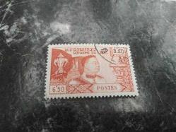 Laos  pul - LAOS STAMP - 1959 BASKI - PATRIOTIC - KING SISAVANG VONG- 6.50 PARA - DAMGALI