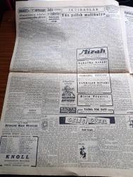 Cumhuriyet Gazetesi - 25 Mart 1948 - Zoraki Bir Anlaşmada Bahsetmenin Manası Yoktur Yazan Abidin Daver Köşe Yazısı - Amerika'dan Malzeme Dolu 5 Gemi Geliyor - Celal Bayar Erzincan'da Dün Nutkunu Söyledi - Demokrat Parti Haysiyet Divanı İçtima Halinde Fotoğraf - Türk Yunan Görüşmeleri - Celal Bayar İle Adnan Menderes Vagonun Penceresinde Fotoğraf - Ekonomi Bakanı Cavit Ekin'in Gazetemize Beyanatı - Anadolu Şehirlerinde Ekmek Sıkıntısı - Eski Maliye Bakanı Halid Nazmi Keşmir'in Cenaze Töreni - Goebbels'in Hatıraları Yazı Dizisi - Necmi Rıza Konseri - Huzur Yazan Ahmet Hamdi Tanpınar Yazı Dizisi - Altı Milletvekili Daha Demokrat Partiden Çıkarıldı - Trieste Açmazı Yazan Burhan Felek Köşe - Şehvetin Sırrı Kitabı Kültür Kitabevinde - Atina Futbol Şampiyonu - Dün Geceki Boks Maçları - Damga Büyük Türk Filmi Başrolde Sezer Sezin İhsan Perk Canan Can - Perihan Altındağ Sözeri Mefharet Yıldırım Ve Hamiyet Yüceses Kadıköy Opera Sinemasında - Çöl Şarkısı Bu Akşam Lale Ve Ar Sinemasında
