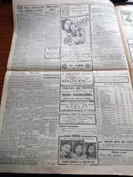 Cumhuriyet Gazetesi - 25 Mart 1948 - Zoraki Bir Anlaşmada Bahsetmenin Manası Yoktur Yazan Abidin Daver Köşe Yazısı - Amerika'dan Malzeme Dolu 5 Gemi Geliyor - Celal Bayar Erzincan'da Dün Nutkunu Söyledi - Demokrat Parti Haysiyet Divanı İçtima Halinde Fotoğraf - Türk Yunan Görüşmeleri - Celal Bayar İle Adnan Menderes Vagonun Penceresinde Fotoğraf - Ekonomi Bakanı Cavit Ekin'in Gazetemize Beyanatı - Anadolu Şehirlerinde Ekmek Sıkıntısı - Eski Maliye Bakanı Halid Nazmi Keşmir'in Cenaze Töreni - Goebbels'in Hatıraları Yazı Dizisi - Necmi Rıza Konseri - Huzur Yazan Ahmet Hamdi Tanpınar Yazı Dizisi - Altı Milletvekili Daha Demokrat Partiden Çıkarıldı - Trieste Açmazı Yazan Burhan Felek Köşe - Şehvetin Sırrı Kitabı Kültür Kitabevinde - Atina Futbol Şampiyonu - Dün Geceki Boks Maçları - Damga Büyük Türk Filmi Başrolde Sezer Sezin İhsan Perk Canan Can - Perihan Altındağ Sözeri Mefharet Yıldırım Ve Hamiyet Yüceses Kadıköy Opera Sinemasında - Çöl Şarkısı Bu Akşam Lale Ve Ar Sinemasında