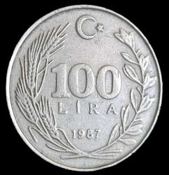 1987 100 Lira Büyük 11g