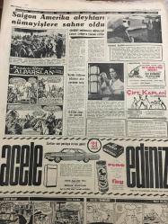 YENİ SABAH GAZETESİ  8 HAZİRAN 1964 YIL :27 SAYI :9064--Bir çok yerde seçimi AP kazandı : Seçmen kütüklerinin kötü tanzimi itirazlara yol açtı --Çıkartmadan korkan Papaz BM kuvvetinden medet umuyor ---Dost devletler AP ye başsağlığı dilediler ---İstanbul da seçime iştirak düşük oldu --Çöken kuyuda 16 saat kalan adam sağ çıktı ---Örümcek ağından harika sigara filtresi imal edildi ---Alizabeth Araba Kazası Geçirdi --Saigon Amerika aleyhtarı nümayişlere sahne oldu --Sinemalar Tiyatrolar --Beşiktaş Altay a 2-0 yenildi --Galatasaray A.Gücü zor mağlup etti :2-1---Güreşte ,Fransa yı 8-0 mağlup ettik --Profesyonel futbolcular ,İzmir de sendika kuruyor ---Marmara Turunda 4.Etap Başlıyor ---İnönü dar vaziyetteyiz dedi --11 Senelik aşık pencere altında yakayı ele verdi --Seçim 26 ilde hadisesiz geçti --İştirak geçen yıllarca nazaran düşük oldu --İlk alınan neticelerden  parti sözcüleri memnun