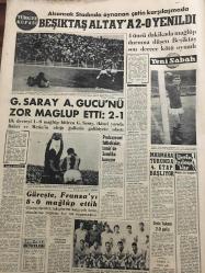 YENİ SABAH GAZETESİ  8 HAZİRAN 1964 YIL :27 SAYI :9064--Bir çok yerde seçimi AP kazandı : Seçmen kütüklerinin kötü tanzimi itirazlara yol açtı --Çıkartmadan korkan Papaz BM kuvvetinden medet umuyor ---Dost devletler AP ye başsağlığı dilediler ---İstanbul da seçime iştirak düşük oldu --Çöken kuyuda 16 saat kalan adam sağ çıktı ---Örümcek ağından harika sigara filtresi imal edildi ---Alizabeth Araba Kazası Geçirdi --Saigon Amerika aleyhtarı nümayişlere sahne oldu --Sinemalar Tiyatrolar --Beşiktaş Altay a 2-0 yenildi --Galatasaray A.Gücü zor mağlup etti :2-1---Güreşte ,Fransa yı 8-0 mağlup ettik --Profesyonel futbolcular ,İzmir de sendika kuruyor ---Marmara Turunda 4.Etap Başlıyor ---İnönü dar vaziyetteyiz dedi --11 Senelik aşık pencere altında yakayı ele verdi --Seçim 26 ilde hadisesiz geçti --İştirak geçen yıllarca nazaran düşük oldu --İlk alınan neticelerden  parti sözcüleri memnun