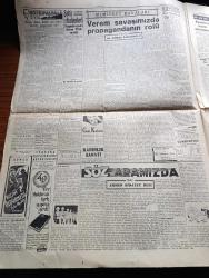 Cumhuriyet Gazetesi - 9 Ocak 1950 - Çin'deki Realite Karşısında Yazan Abidin Daver Köşe Yazısı - Asya Komünizme Karşı Tedbirler Alınıyor - Colombo Konferansı - Ticaret Filomuza Dair Gerilen Sözlü Soru - Moskova'da 3 Yıl Yazan Bedell Smith Yazı Dizisi - Rusya'yı İdare Edenler Bunların Başında Stalin'den Sonra Malenkov Geliyor - Fenerbahçe Vefa'yı Yendi Fotoğraf - Verem Savaşımızda Propagandanın Rolü Yazan Doktor Kemal Saraçoğlu - Einstein'ın Teorisi Anlaşılamadı - Sapa Yol Yazan Concordia Merrel - Sinema Artisti Tyrone Power İle Eşini Soydular - Fenerbahçe B Takımı Gol Rekoru Kırdı Fenerbahçe Şişliyi 18 0 Yendi - Galatasaray Beyoğlunu 4 2 Yendi - Ankara'da Bir Komiser Geldi Ve Küçük Tiyatronun İkinci Yıldönümü Yazan Lütfi Ay - Ölüme Doğru Yazan Agatha Christie Yazı Dizisi - 1949 un En Mühim Keşif Ve İcatları - Yeni Bulunan Radyo Teleskop Fotoğraf - 1949 1950 Yunus Nadi Mükafatı Bir Yurt Yazısı Bilecik - Çapamarka Çorbalık - Bugünkü Radyo Programı - Bulmaca - Muammer Karaca Opereti