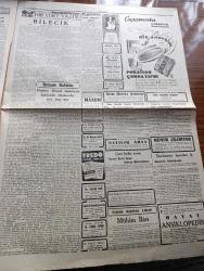 Cumhuriyet Gazetesi - 9 Ocak 1950 - Çin'deki Realite Karşısında Yazan Abidin Daver Köşe Yazısı - Asya Komünizme Karşı Tedbirler Alınıyor - Colombo Konferansı - Ticaret Filomuza Dair Gerilen Sözlü Soru - Moskova'da 3 Yıl Yazan Bedell Smith Yazı Dizisi - Rusya'yı İdare Edenler Bunların Başında Stalin'den Sonra Malenkov Geliyor - Fenerbahçe Vefa'yı Yendi Fotoğraf - Verem Savaşımızda Propagandanın Rolü Yazan Doktor Kemal Saraçoğlu - Einstein'ın Teorisi Anlaşılamadı - Sapa Yol Yazan Concordia Merrel - Sinema Artisti Tyrone Power İle Eşini Soydular - Fenerbahçe B Takımı Gol Rekoru Kırdı Fenerbahçe Şişliyi 18 0 Yendi - Galatasaray Beyoğlunu 4 2 Yendi - Ankara'da Bir Komiser Geldi Ve Küçük Tiyatronun İkinci Yıldönümü Yazan Lütfi Ay - Ölüme Doğru Yazan Agatha Christie Yazı Dizisi - 1949 un En Mühim Keşif Ve İcatları - Yeni Bulunan Radyo Teleskop Fotoğraf - 1949 1950 Yunus Nadi Mükafatı Bir Yurt Yazısı Bilecik - Çapamarka Çorbalık - Bugünkü Radyo Programı - Bulmaca - Muammer Karaca Opereti
