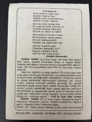 29 OCAK 2003 - TAKVİM YAPRAĞI - DOĞUM GÜNÜ HEDİYESİ - BÜYÜK SAATLİ MAARİF TAKVİMİ - DR. FARUK BAYÜLKEM - GÜLTEKİN SAMANOĞLU - 2. SELÇUKLU SULTAN'I ALPARSLAN'IN DOĞUMU - PROF. DR. TARIK ZAFER TUNAYA'NIN VEFATI