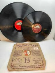 78 DEVİR TAŞ PLAK BROADCAST  ELECTICALLY   RECORDED. THE LONG PLAYING RECORD A- THE VOLUNTEER ORGANIST B- The Miner's Dream of Home