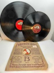 78 DEVİR TAŞ PLAK BROADCAST  ELECTICALLY   RECORDED. THE LONG PLAYING RECORD . A - SMILIN' THROUGH  B - LOVE'S OLD SWEET SONG